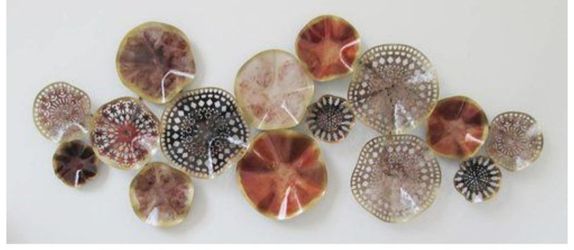 Metal and Resin Circle Wall Art