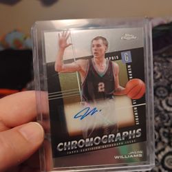 Jason Williams White Chocolate Topps Chrome Auto