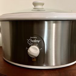 6QT West Bend Cookery Slow Cooker Oval Ceramic