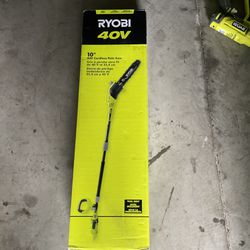 Ryobi 40V 10” Cordless Pole Saw (Tool Only)