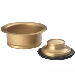 Glacier Bay Garbage Disposal Rim & Stopper – Matte Gold (NEW)
