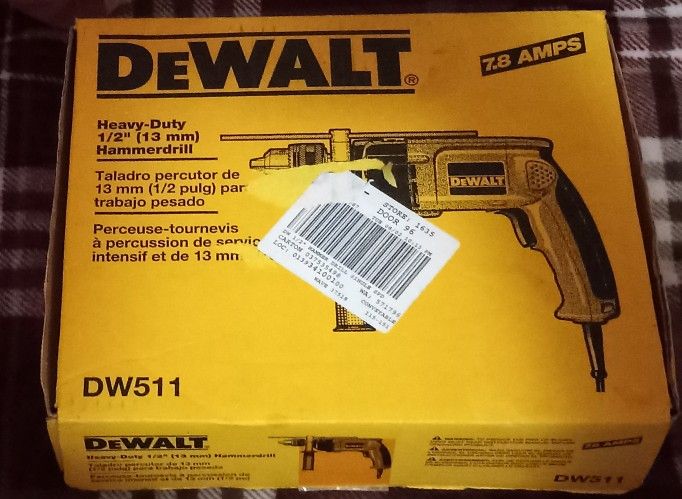 Dewalt Dw 511 Heavy Duty Hammer Drill 