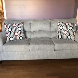 Two Gray Sofas