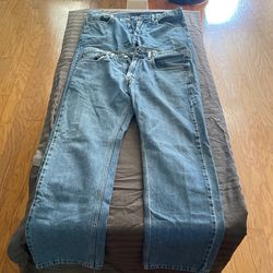 2 Pairs Of Levi’s Men’s 505 Regular Fit Blue Jeans Size 34 X 30