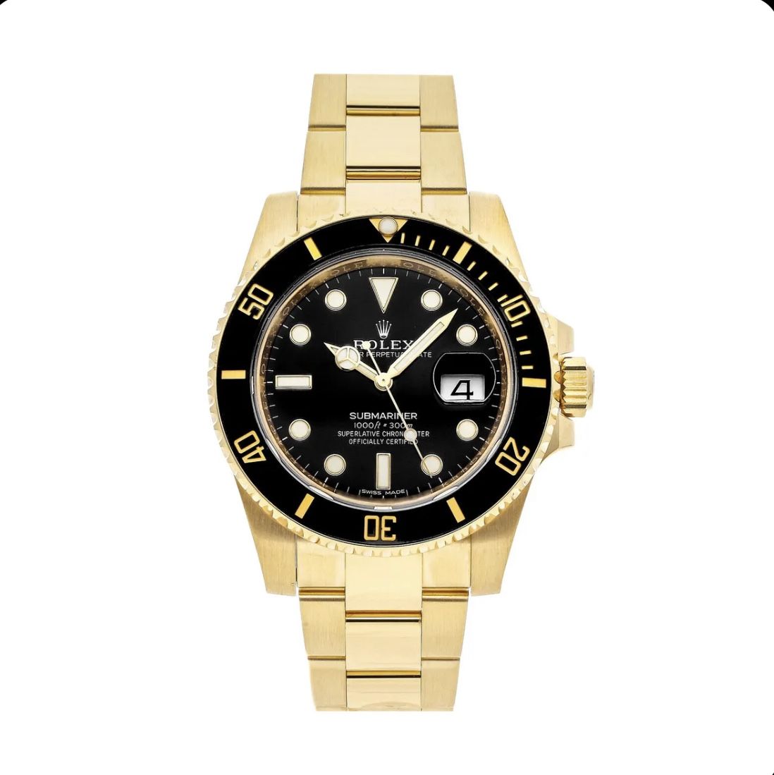 Rolex Submariner 18k Black Dial