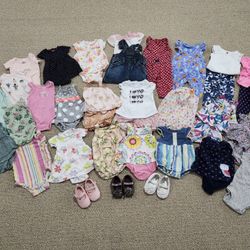Baby girl clothes size newborn 0-3 months summer clothes 