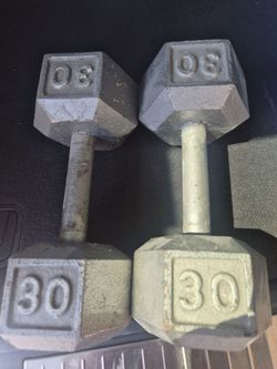 Pair of 30lbs dumbbells