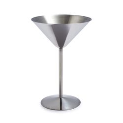 Stainless Steel Martini Glasses - Set Of 4