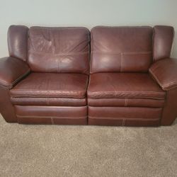 Leather Sofa And Recliner