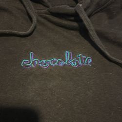Chocolate Skateboard Brand Hoodie Black Men Size Small 