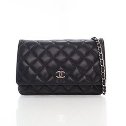 Chanel Small Quilted Leather Wallet On Chain