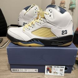 Size 14W / 12.5M - TRIED ON Air Jordan 5 x A Ma Maniere Dawn