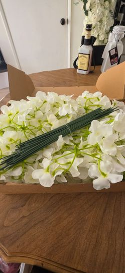 Artificial hydrangeas