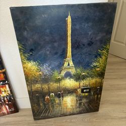 Painting Of Paris France 24”,36”