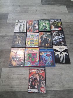 Mixed DVD and Blu-ray Movie Lot of 13