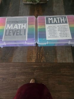 Math learning boxes