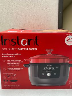 Instant Precision 6-quart Dutch Oven, Red Lid & Reviews