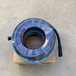 Relhost Garden Hose 100 ft x 5/8", Flexible Heavy Duty Water Hose with 360° Swivel Handle, Durable & Leak-Resistant, Lightweight, Ideal for Home Garde