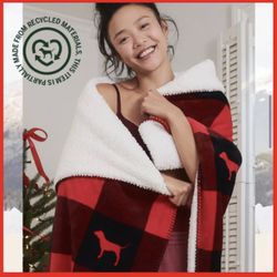 Pink Brand New Sherpa Blanket