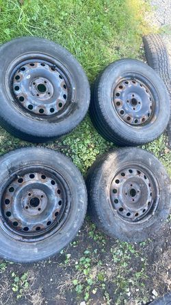 Steel rims with 215 60 15 tires was on my 2003 Honda Civic