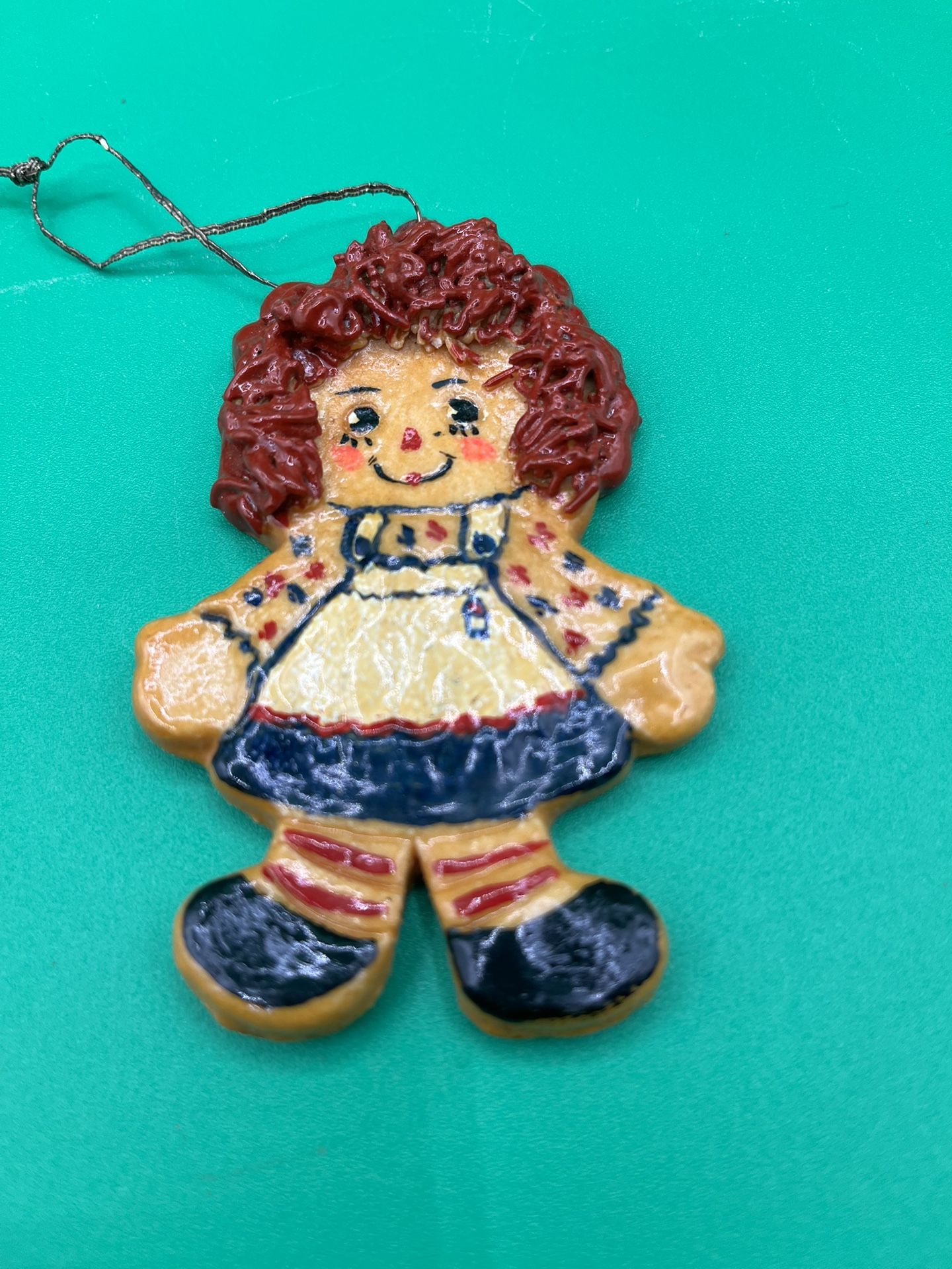 Vintage Raggedy Ann Christmas Ornament Rare