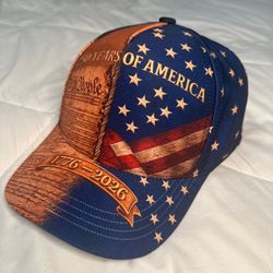 Patriotic Unisex 250th United States Anniversary 4th Of July Commemorative Snapback Adjustable Hat