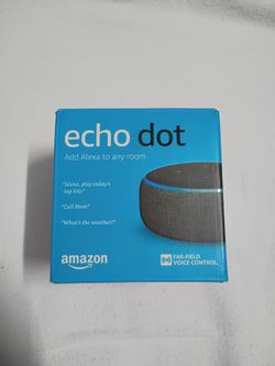 Amazon echo dot new open box.