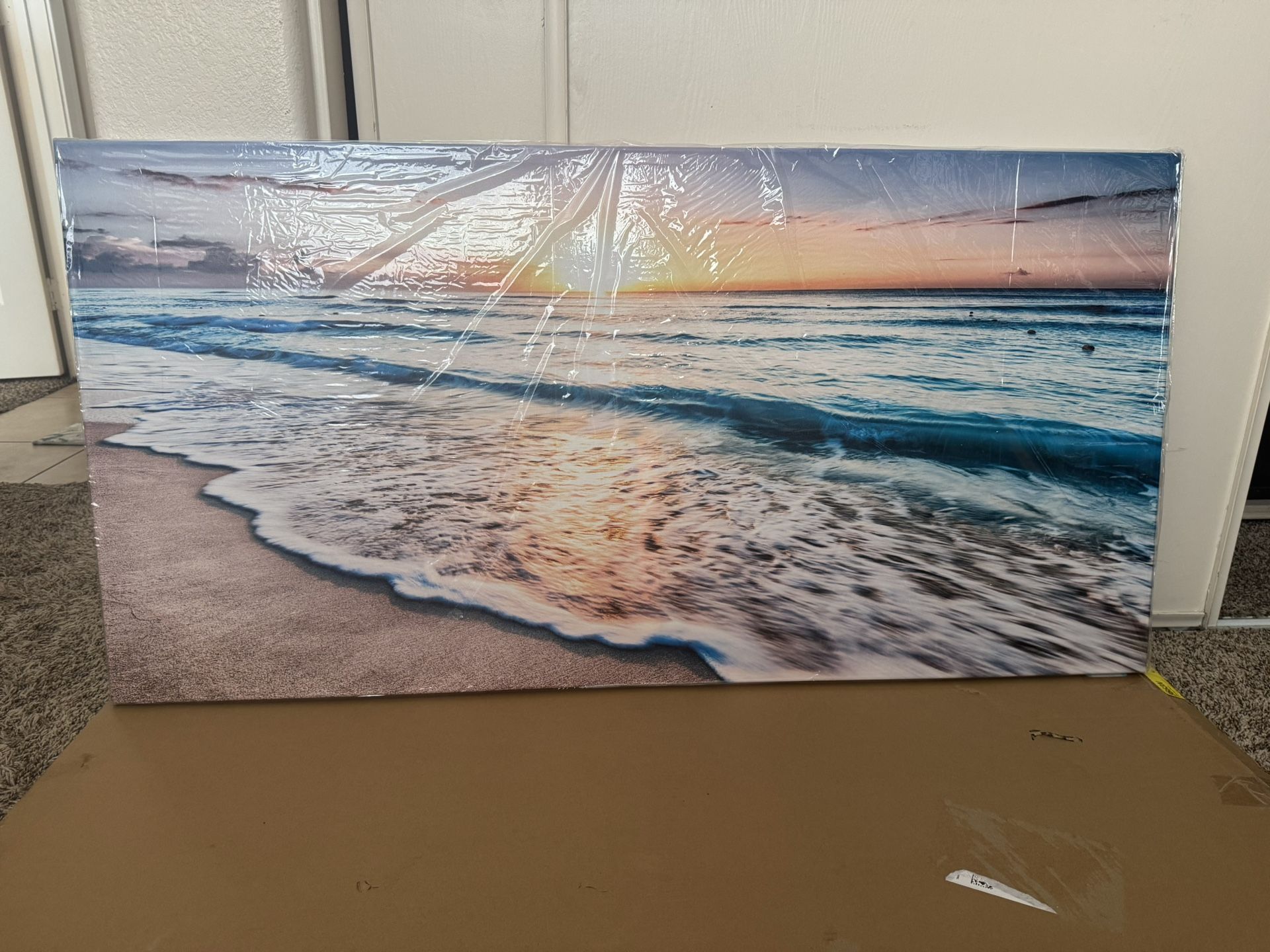 Beach Canvas Wall Art - 48”L x 24”W