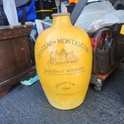 1958 Vintage French Bordeaux 5 GAL vase