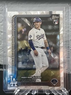 2025 Topps Update Dalton Rushing MLB Debut RC Dodgers Rookie US256