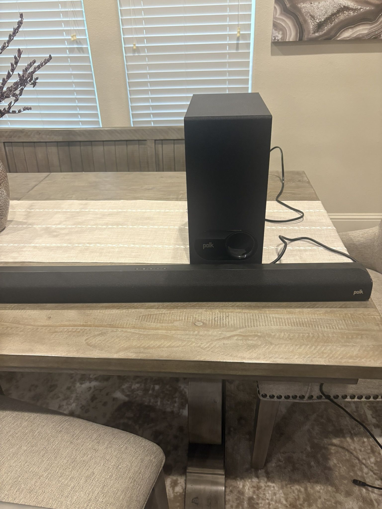 Polk Audio Signa S2 Soundbar and Wireless Subwoofer (also Have Mounting Bracket To Attach To Tv)