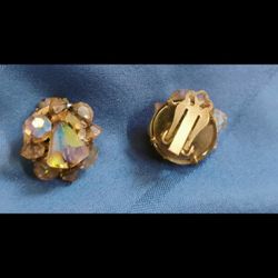 Sparkly Vintage Clipon Earrings 