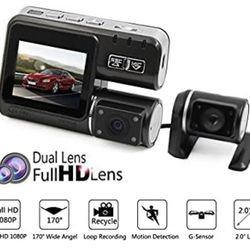 Dual Lens Car DVR Camera I1000 Full HD 1080P 2.0" LCD Dash Cam +Rear View