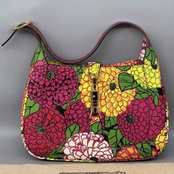 100% authentic Gucci Jackie 1961 Small Calfskin Floral Print