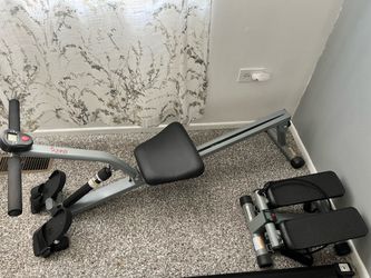 Sunny Health rowing machine and stepper
