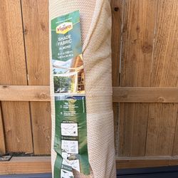 Vigoro 6 ft. x 100 ft. Almond Sun Shade Fabric Shade Cloth