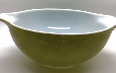 Vintage Pyrex avocado green Cinderella bowl 443