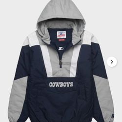 Starter  Cowboys Pullover Jacket