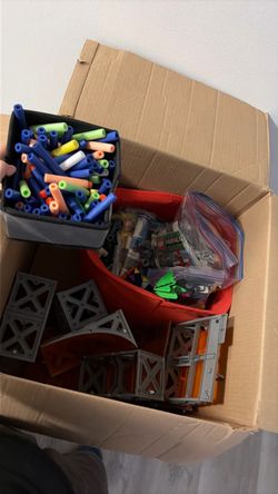 Mixed Toy Lot – Tech Deck, Nerf Darts, LEGO