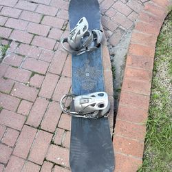158cm Snowboard With Bindings Burton Indie