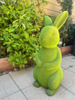 Rabbit Decoration Green Moss