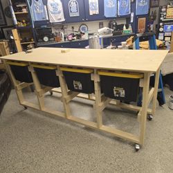 Tote Storage And Workbench