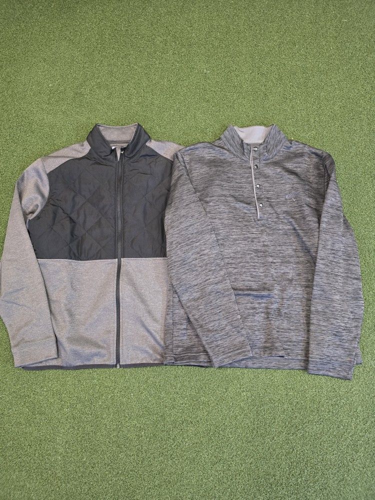 Callaway Hybrid Jacket And Quarter Button Sweater