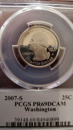 P CGS PR69 DCA M 2000 S25C Washington