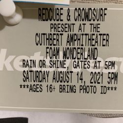 Foam Wonderland X2 Tickets