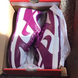 Purple And White Dunks Size 7