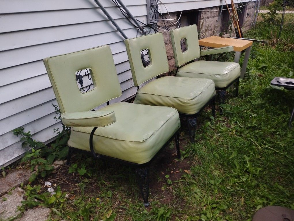 Vintage Set Chairs Woodard