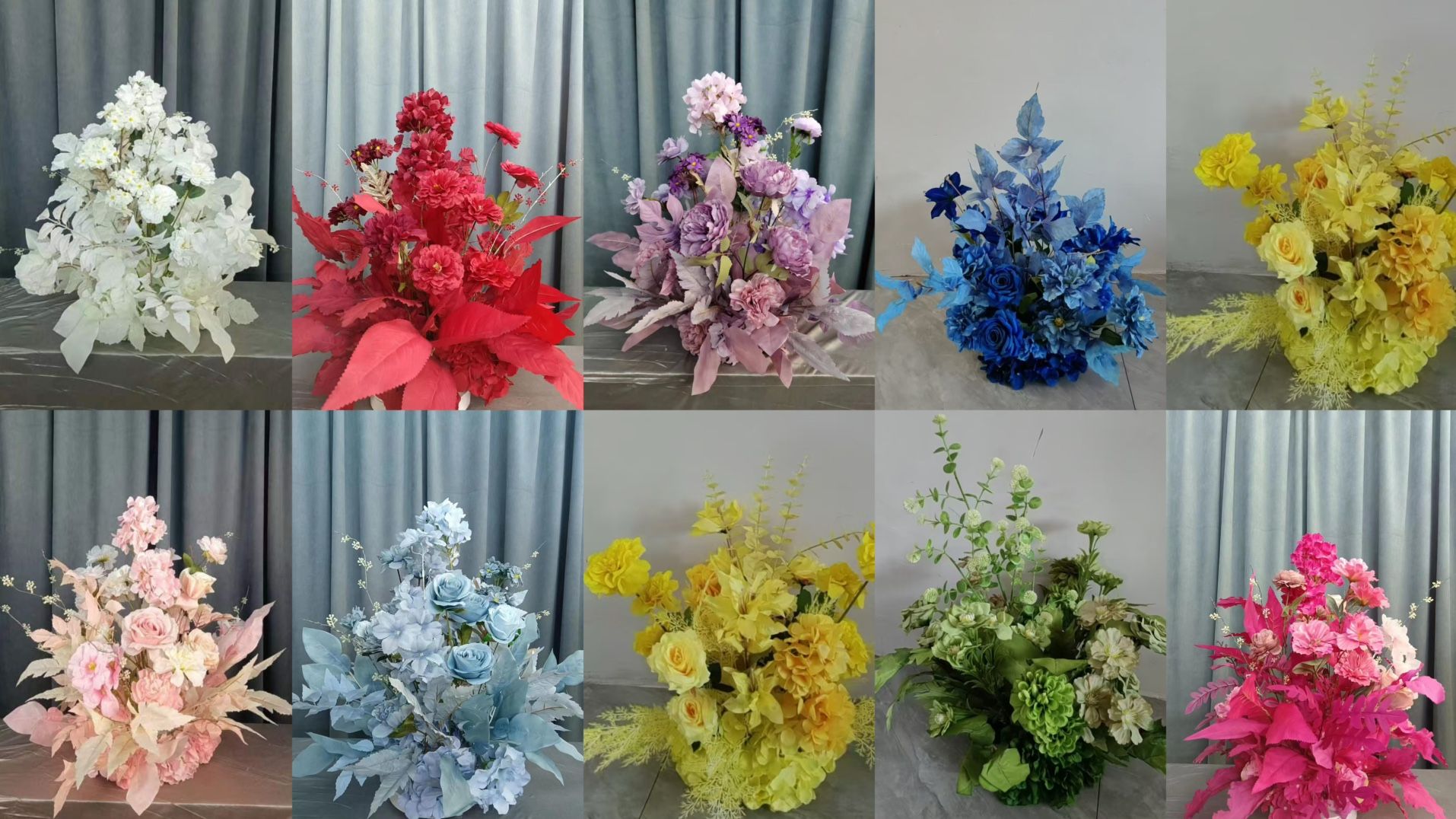  Holiday artificial flower arrangements