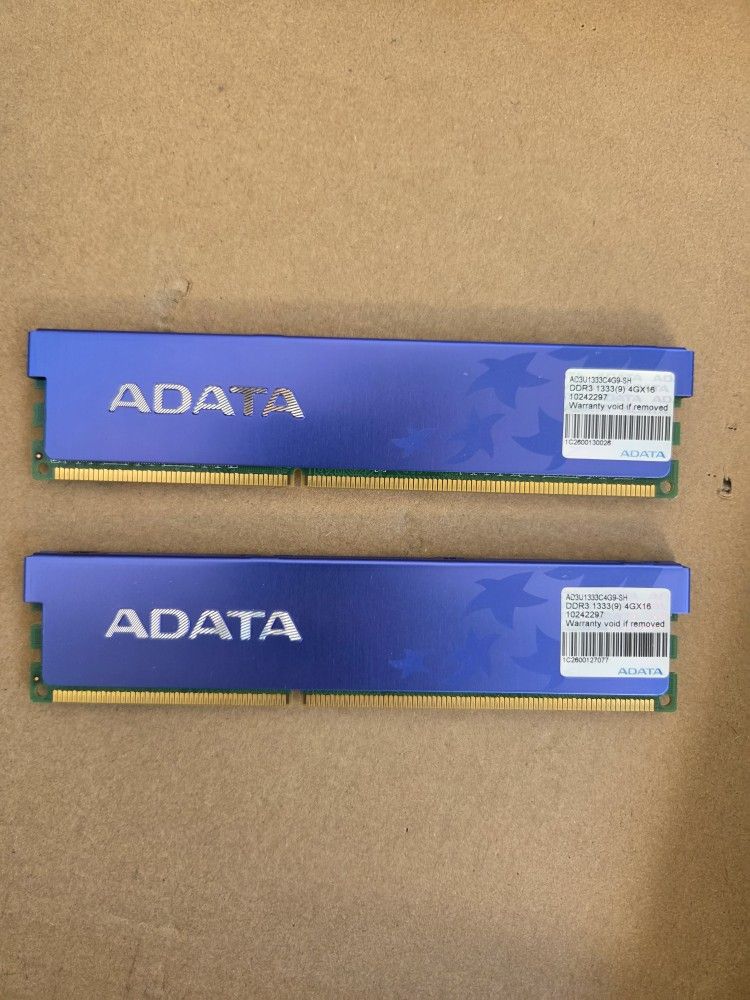 ADATA 8gb DDR3 Memory