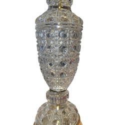 Vintage Heavy Leaded Crystal Lamp